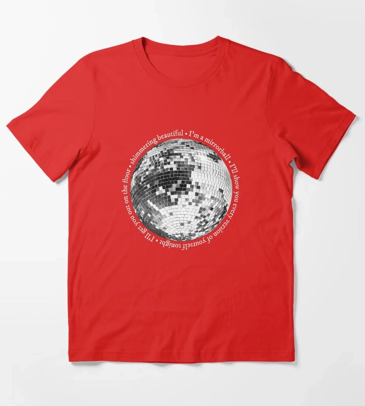 Mirrorball T-Shirt Red