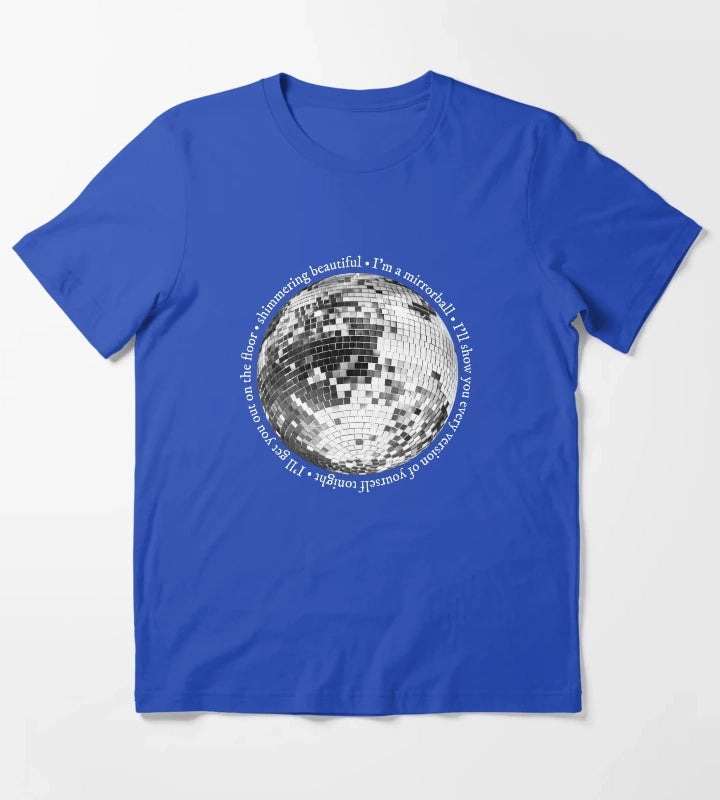 Mirrorball T-Shirt Blue