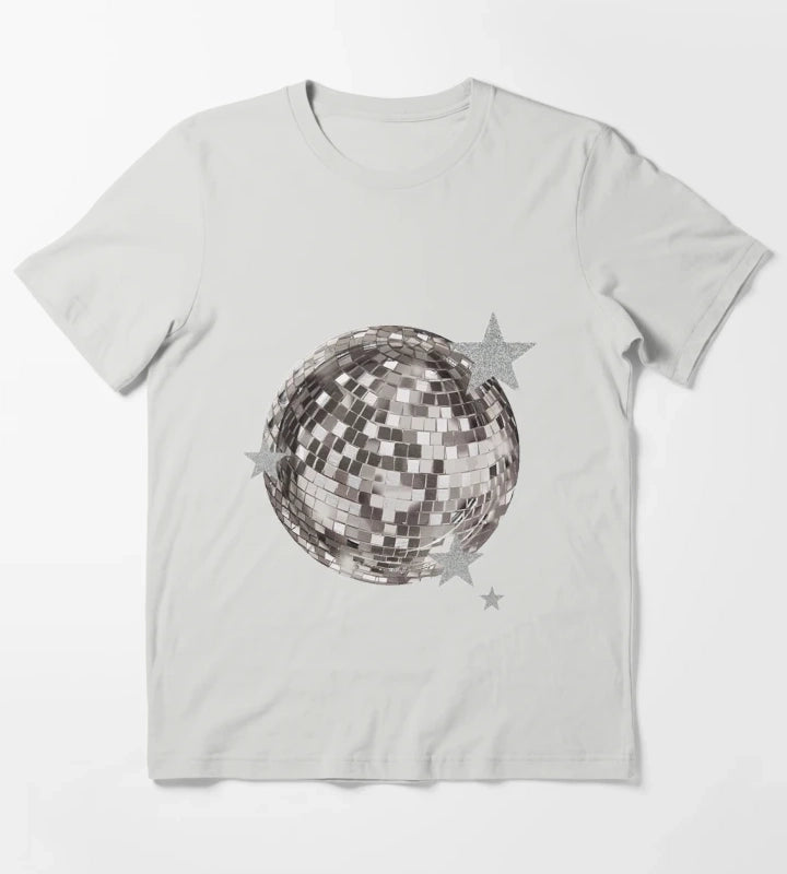 Mirrorball stars T-Shirt Light Grey