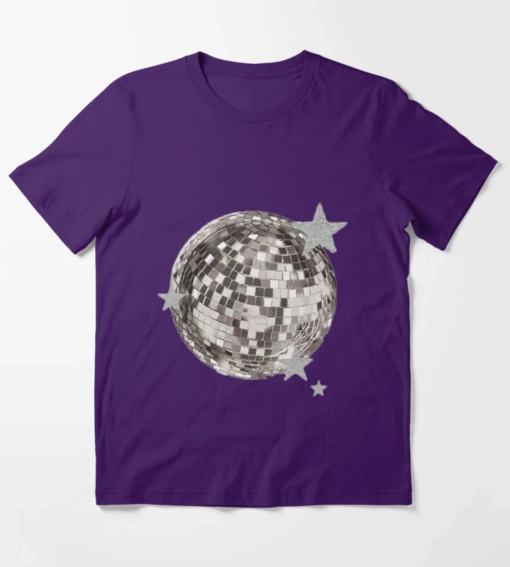 Mirrorball stars T-Shirt Purple
