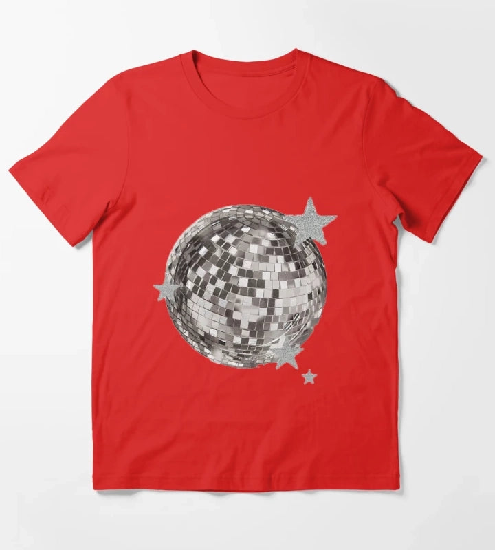 Mirrorball stars T-Shirt Red