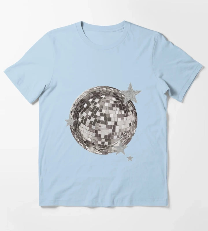 Mirrorball stars T-Shirt Sky Blue