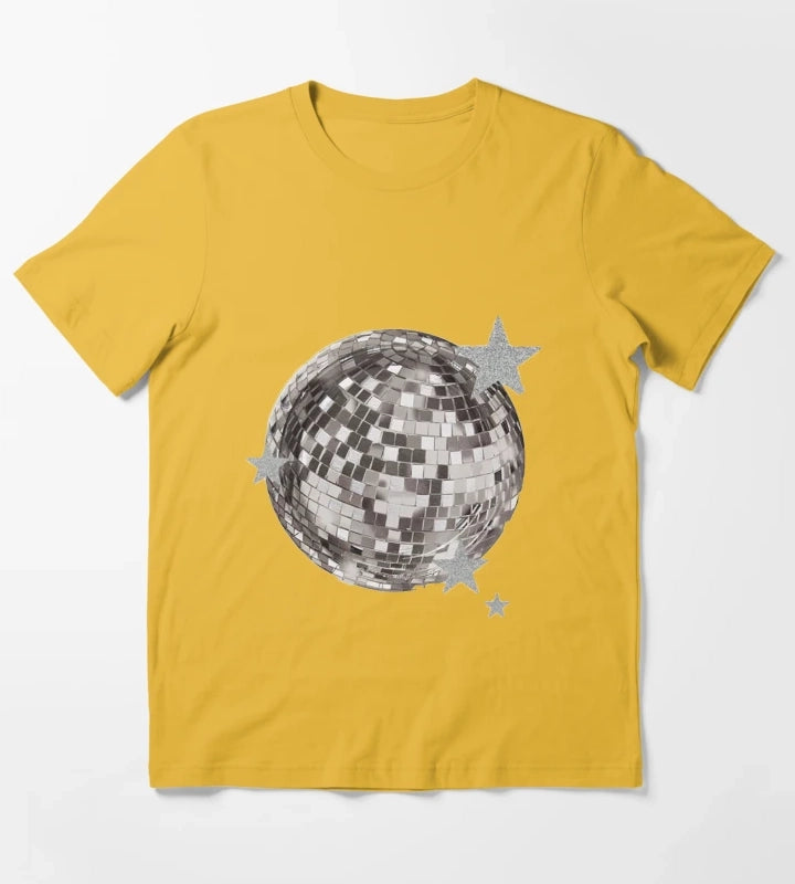 Mirrorball stars T-Shirt Yellow