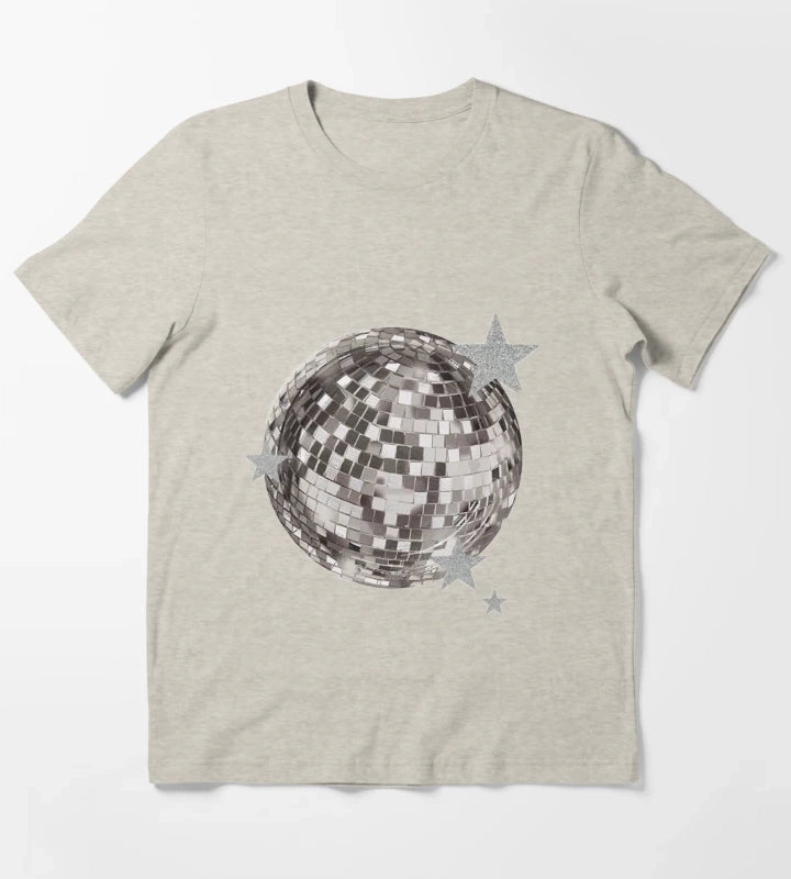Mirrorball stars T-Shirt Cream