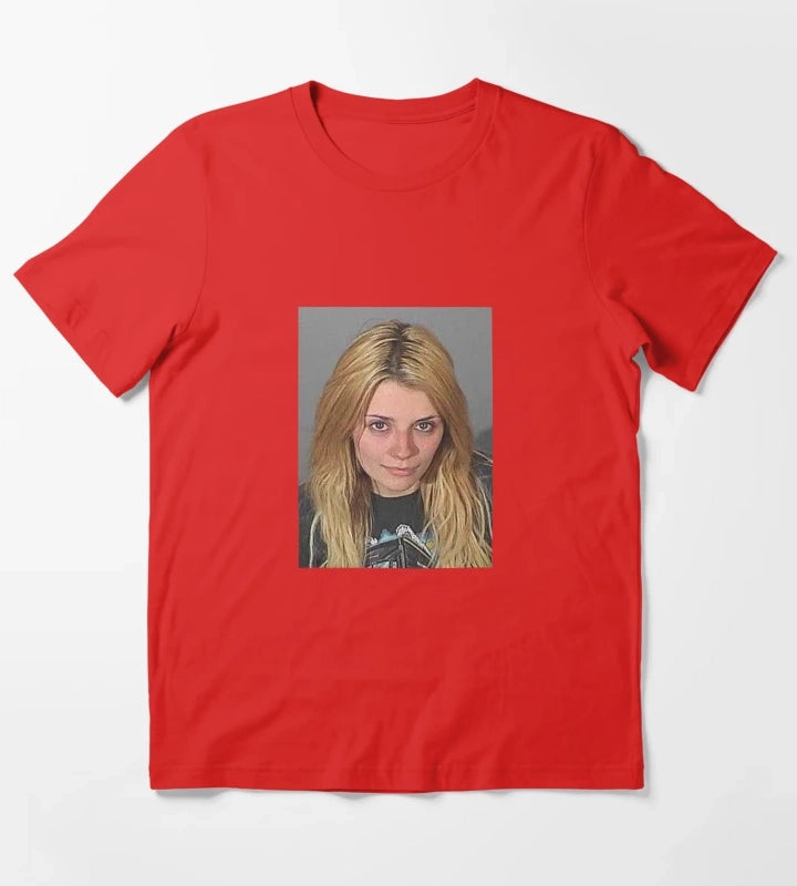Mischa Barton Mugshot 2007 T-Shirt Red