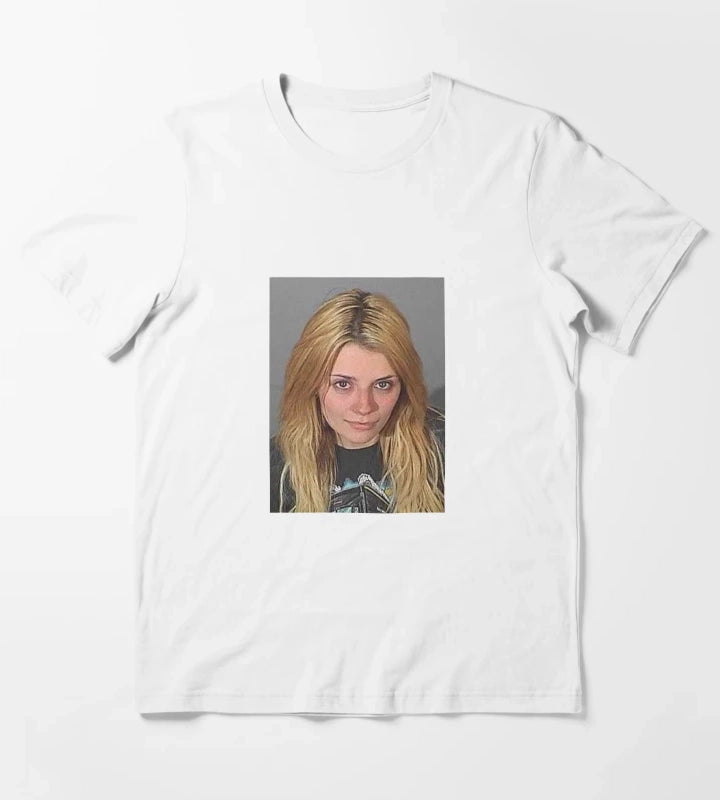 Mischa Barton Mugshot 2007 T-Shirt White