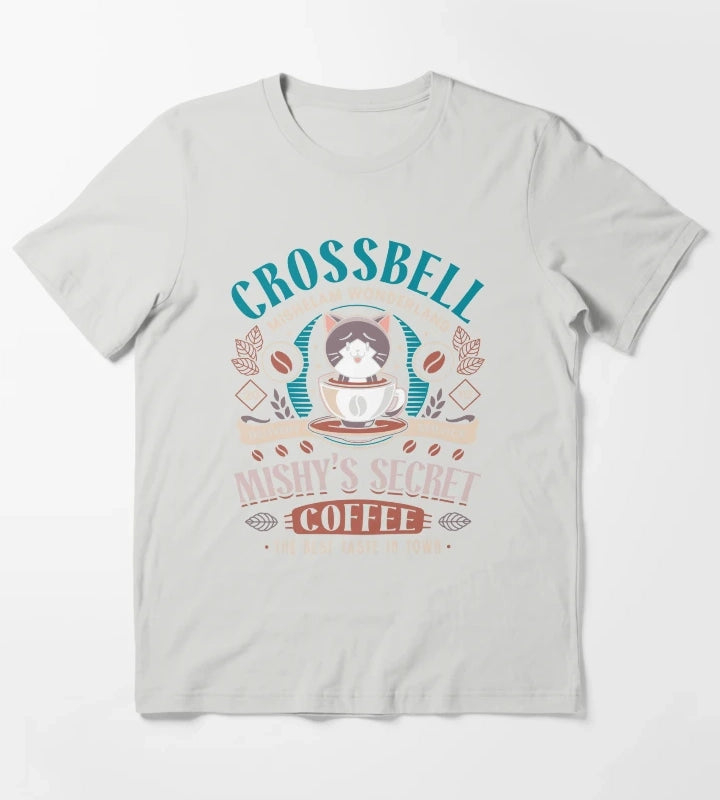 Mishelam Wonderland Coffee T-Shirt Light Grey