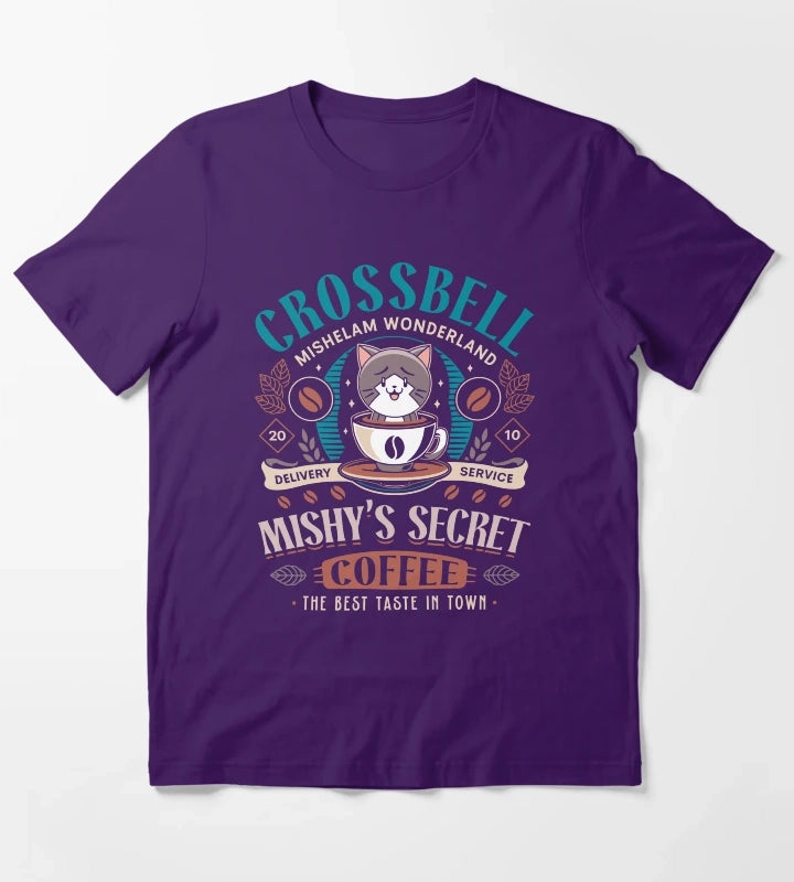 Mishelam Wonderland Coffee T-Shirt Purple