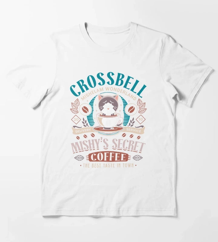 Mishelam Wonderland Coffee T-Shirt White