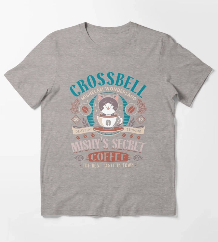 Mishelam Wonderland Coffee T-Shirt Heather Grey