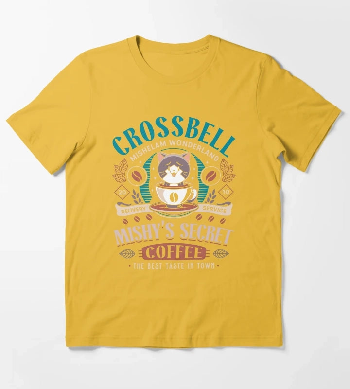 Mishelam Wonderland Coffee T-Shirt Yellow