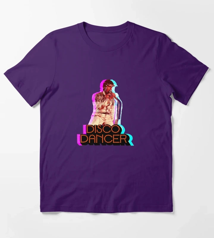 Mithun Chakraborty Vintage Design Disco Dancer T-Shirt Purple