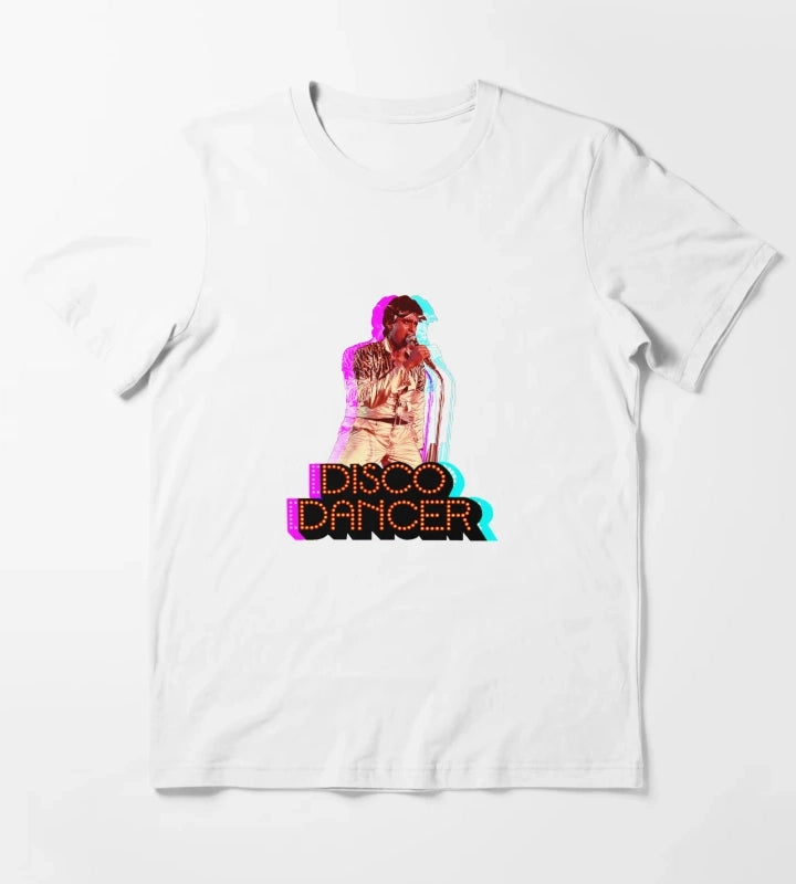 Mithun Chakraborty Vintage Design Disco Dancer T-Shirt White