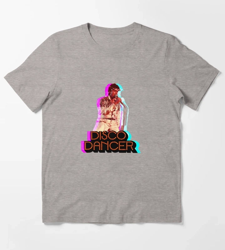 Mithun Chakraborty Vintage Design Disco Dancer T-Shirt Heather Grey