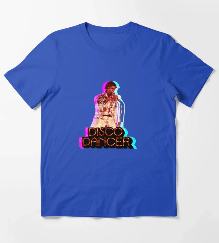 Mithun Chakraborty Vintage Design Disco Dancer T-Shirt Blue