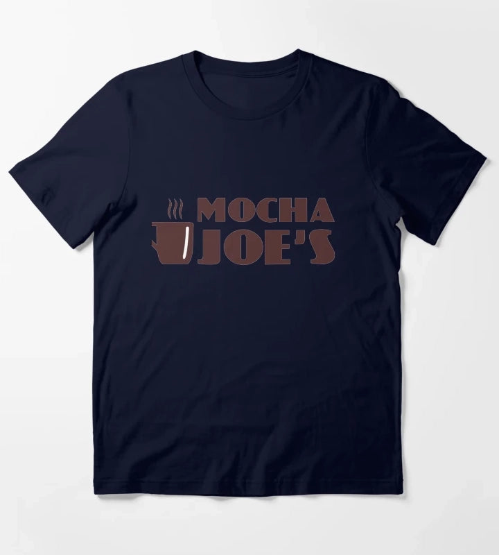 Mocha Joes Coffee Shop T-Shirt Navy