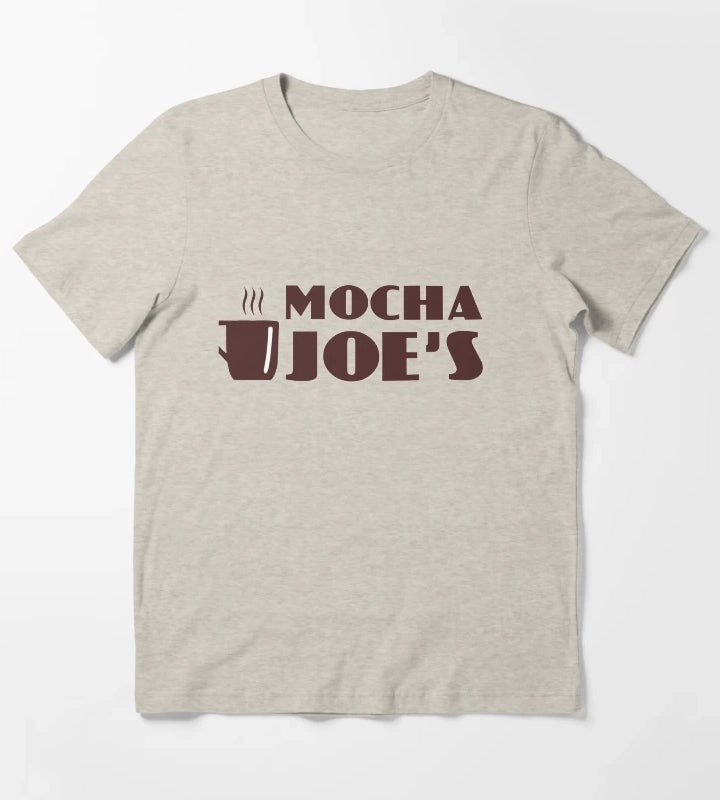 Mocha Joes Coffee Shop T-Shirt Cream