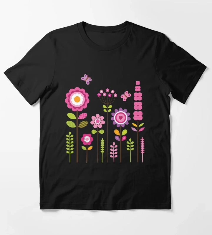 Mod Garden Pink and Purple T-Shirt