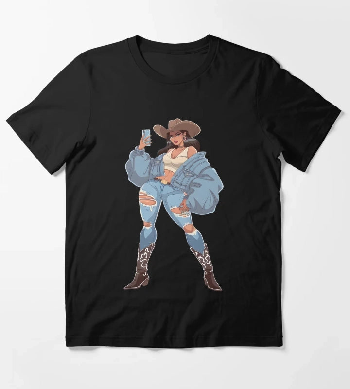 Modern Cowgirl Street Style T-Shirt