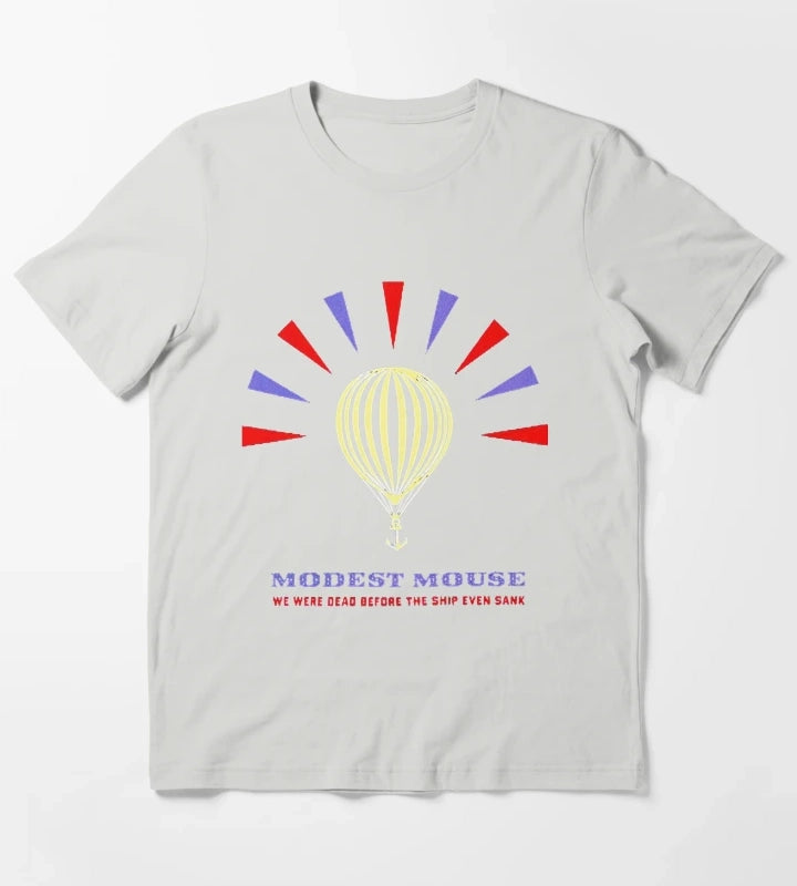 Modest Mouse Balloons T-Shirt Light Grey