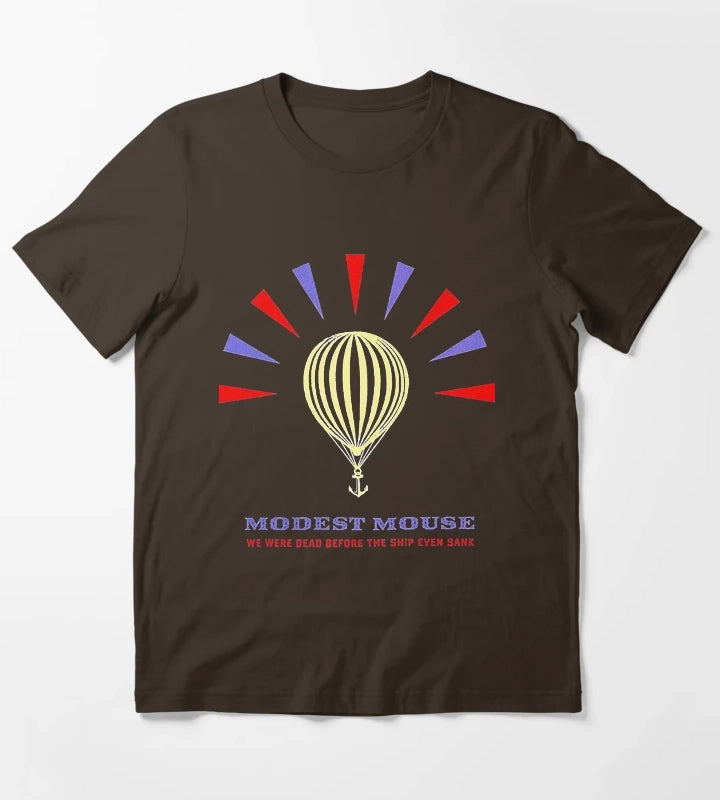 Modest Mouse Balloons T-Shirt Brown