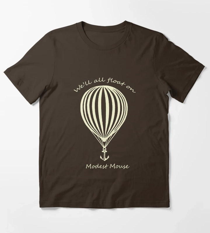 Modest Mouse Float on With Balloon T-Shirt Brown