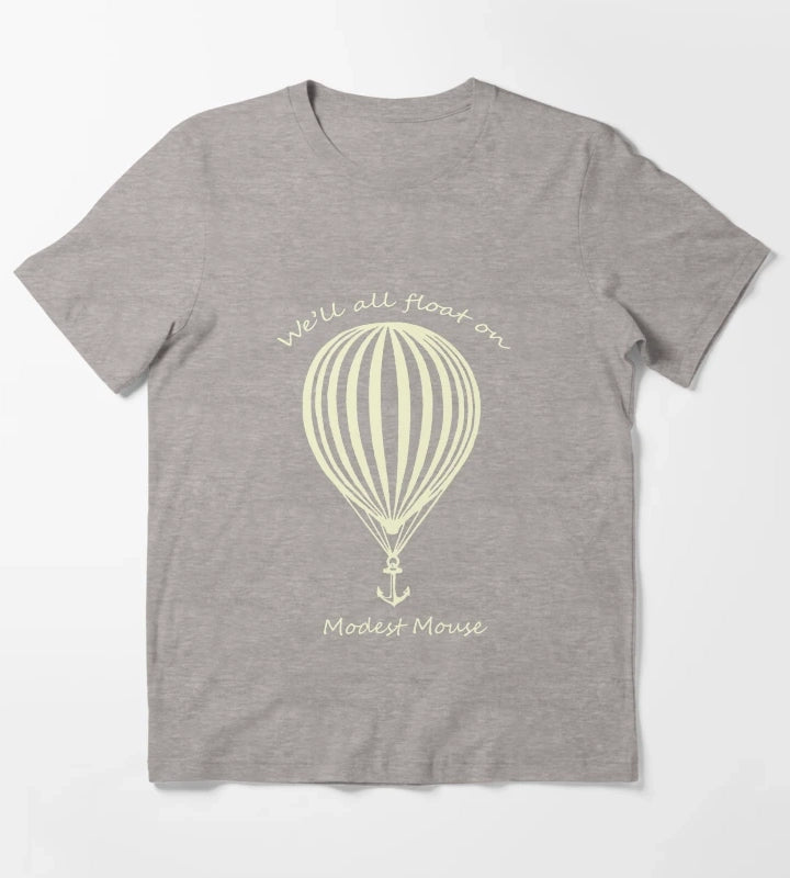 Modest Mouse Float on With Balloon T-Shirt Heather Grey