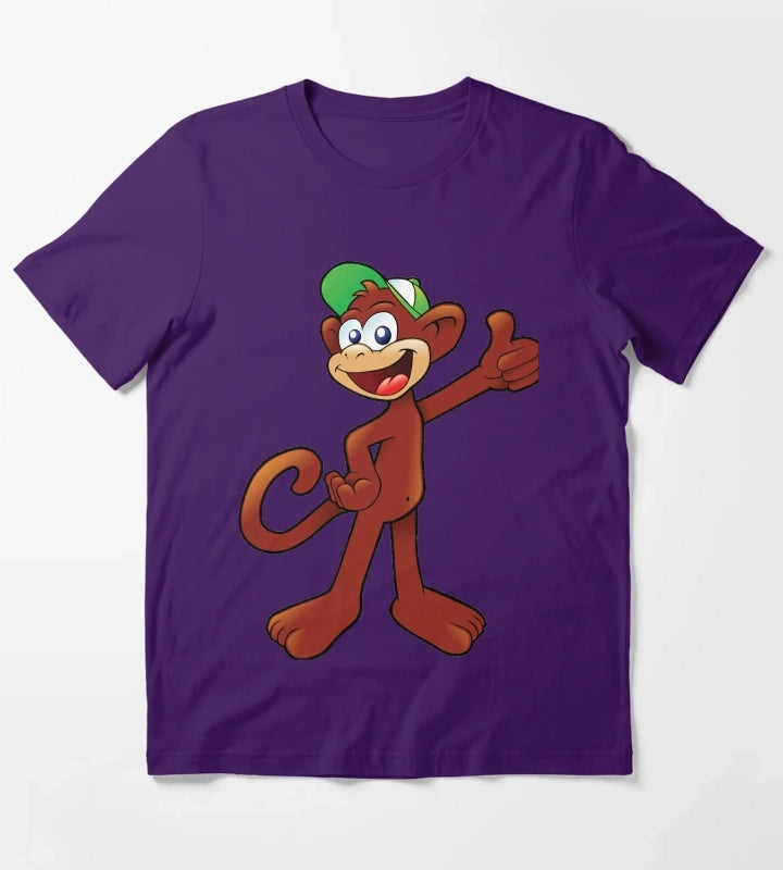 Monkey showing thumbs up T-Shirt Purple