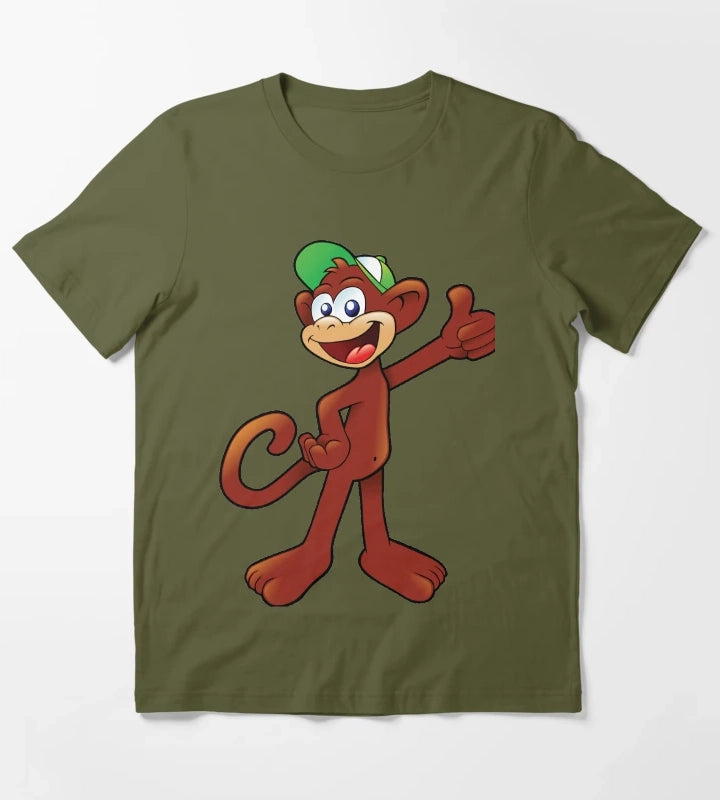 Monkey showing thumbs up T-Shirt Olive Green