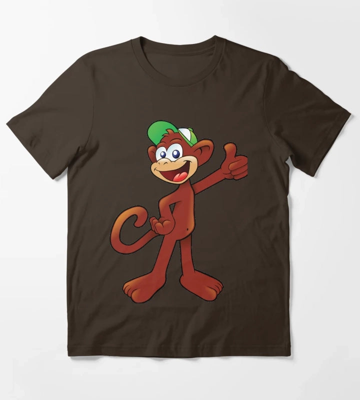 Monkey showing thumbs up T-Shirt Brown
