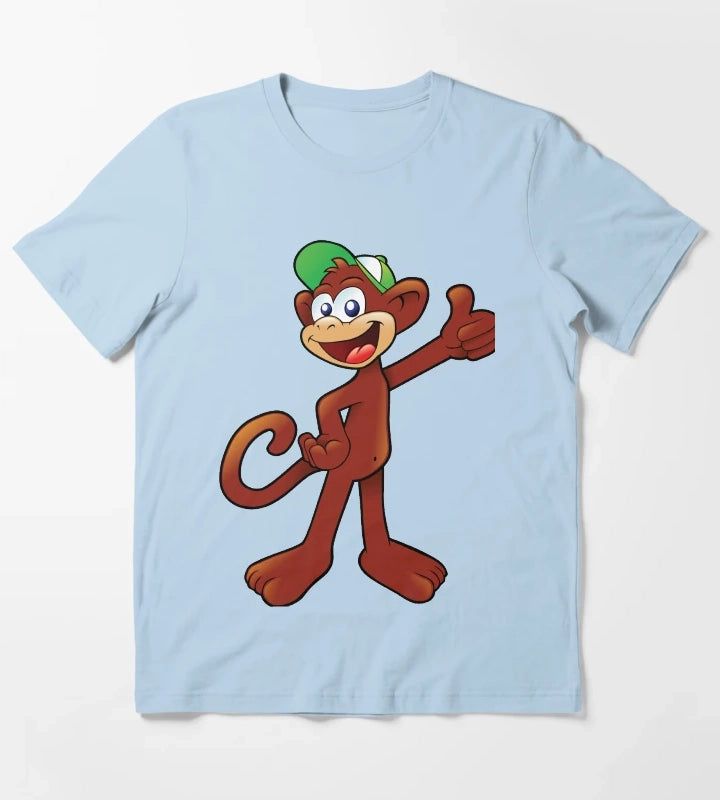 Monkey showing thumbs up T-Shirt Sky Blue