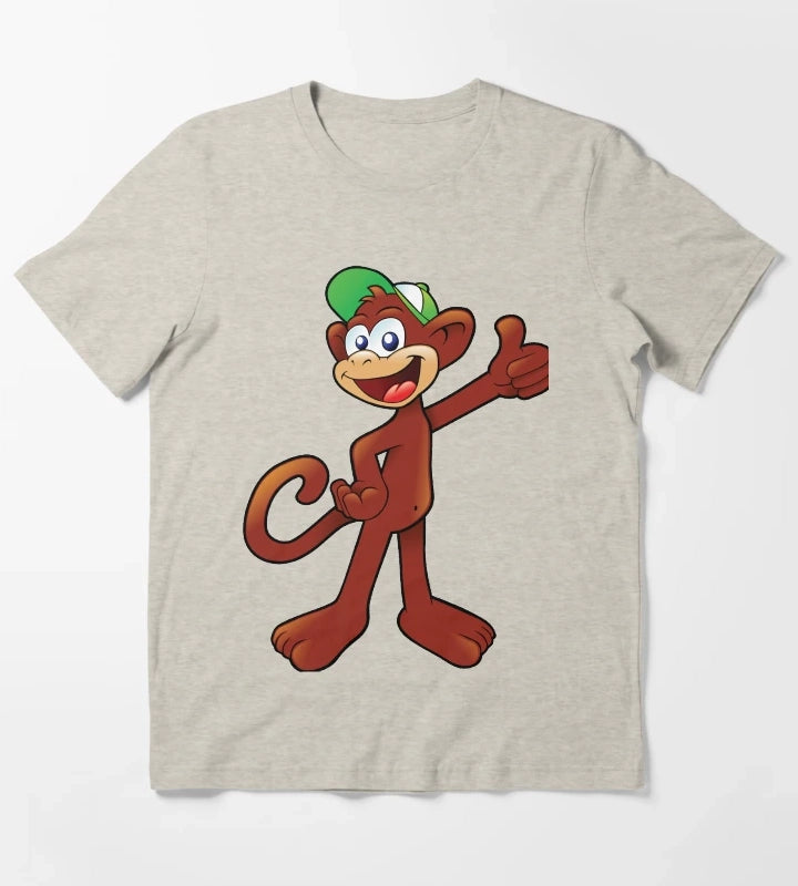 Monkey showing thumbs up T-Shirt Cream