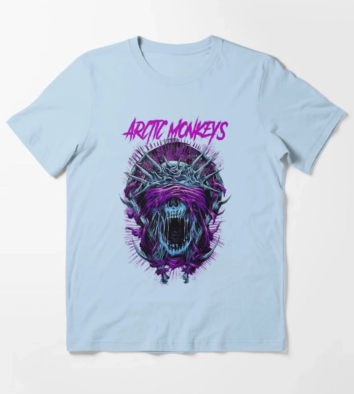Monkeys Arctic Band Arctic Monkeys Rocker 20 T-Shirt Sky Blue