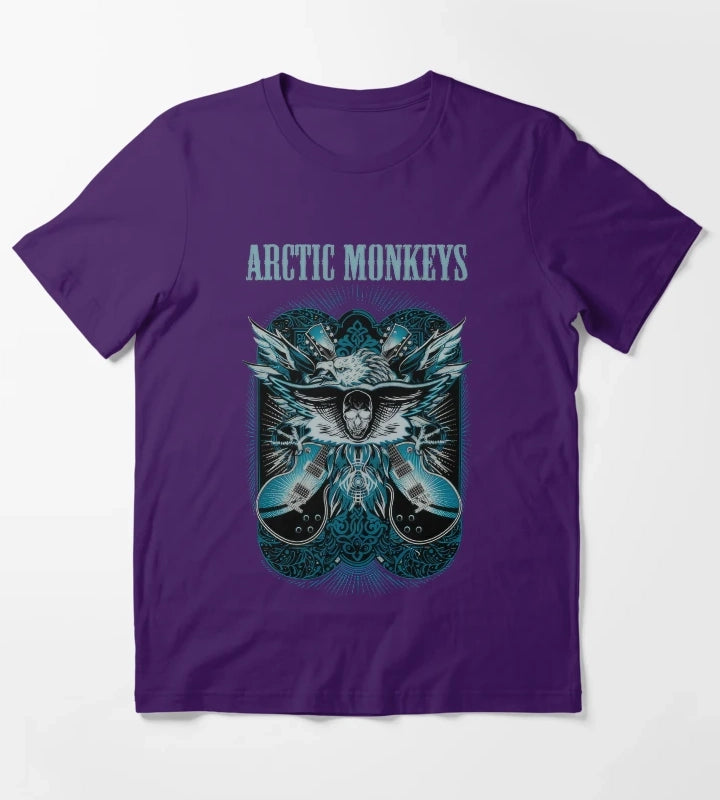 Monkeys Arctic Band Fan Art 26 T-Shirt Purple