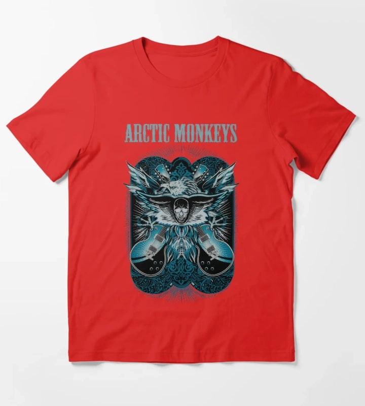 Monkeys Arctic Band Fan Art 26 T-Shirt Red