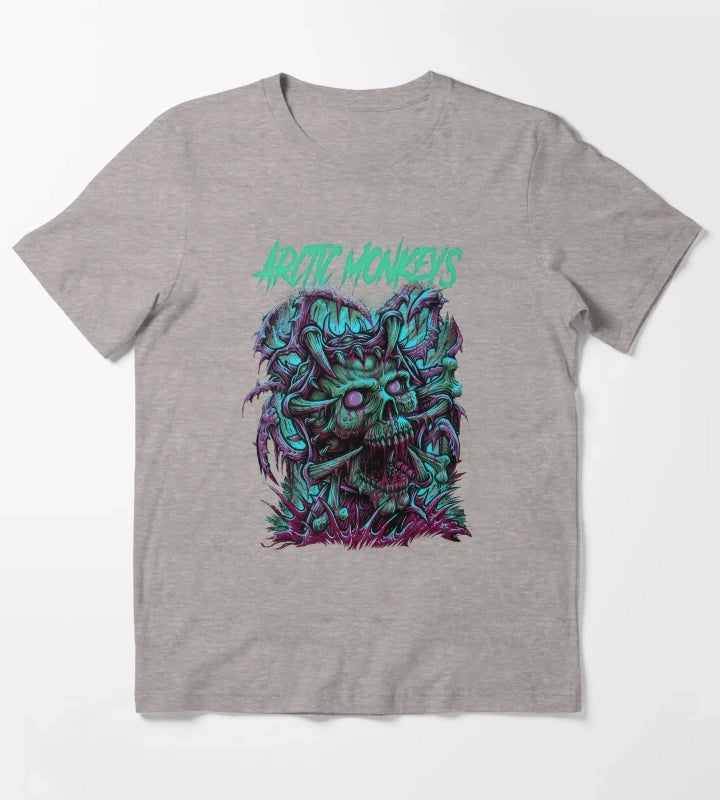 Monkeys Arctic Band Fan Art 9 T-Shirt Heather Grey