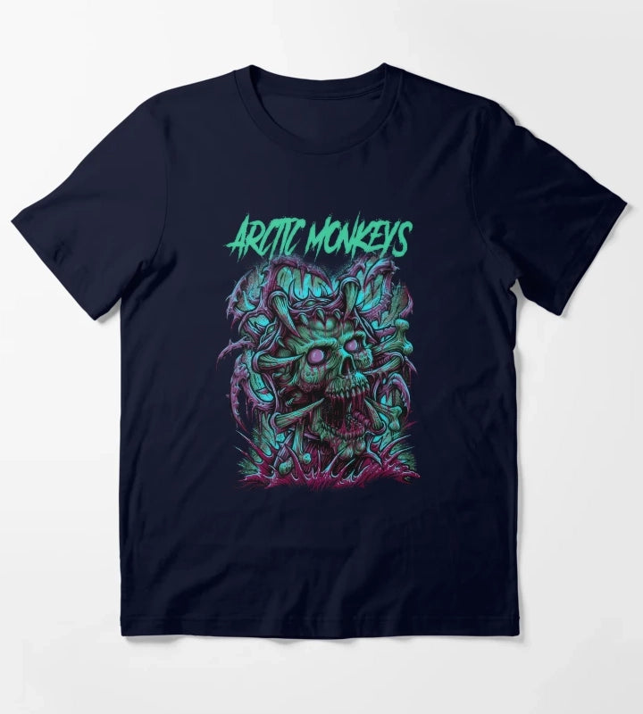 Monkeys Arctic Band Fan Art 9 T-Shirt Navy