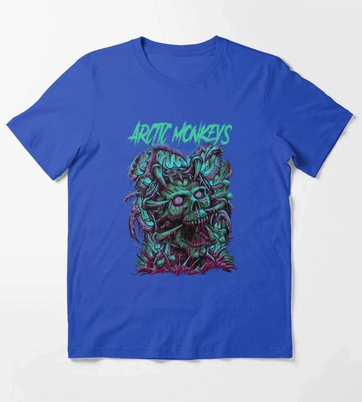 Monkeys Arctic Band Fan Art 9 T-Shirt Blue