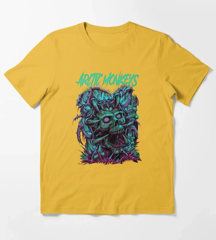 Monkeys Arctic Band Fan Art 9 T-Shirt Yellow