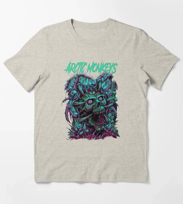 Monkeys Arctic Band Fan Art 9 T-Shirt Cream