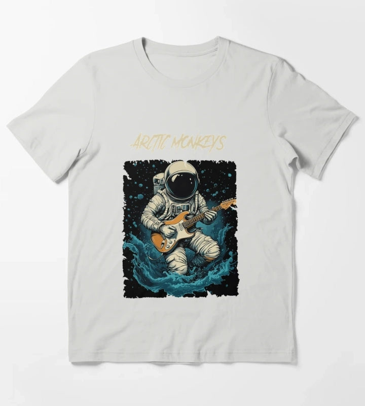 Monkeys Arctic Band Fan Art T-Shirt Light Grey
