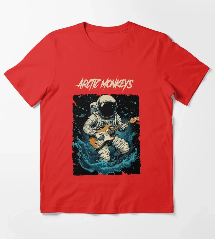 Monkeys Arctic Band Fan Art T-Shirt Red