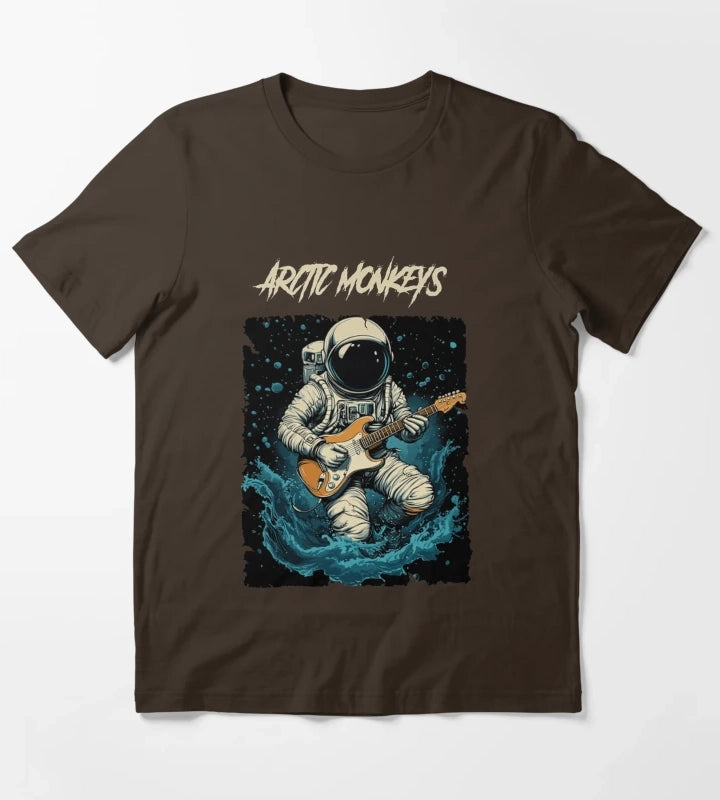 Monkeys Arctic Band Fan Art T-Shirt Brown