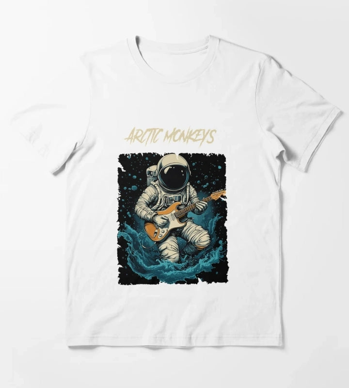 Monkeys Arctic Band Fan Art T-Shirt White