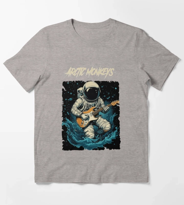 Monkeys Arctic Band Fan Art T-Shirt Heather Grey