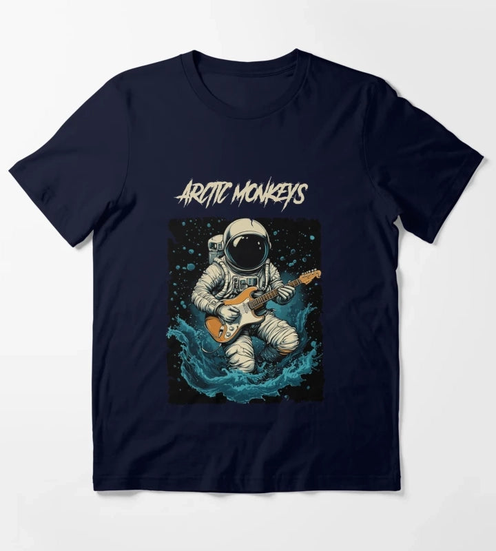 Monkeys Arctic Band Fan Art T-Shirt Navy
