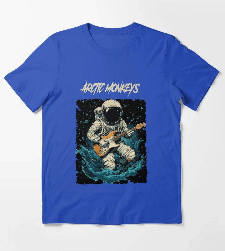 Monkeys Arctic Band Fan Art T-Shirt Blue