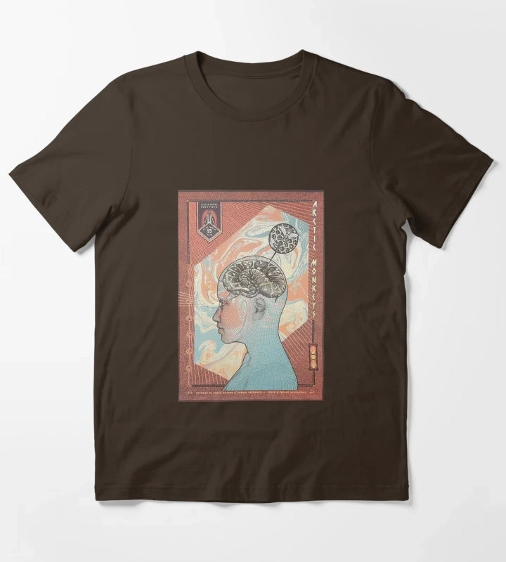 Monkeys Brain T-Shirt Brown