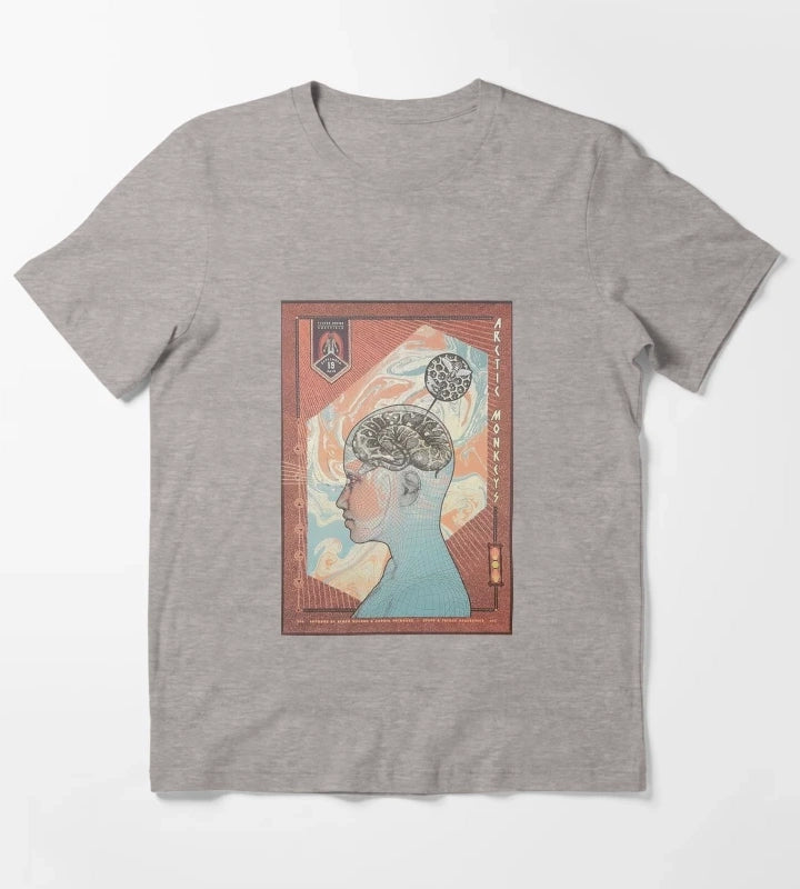 Monkeys Brain T-Shirt Heather Grey