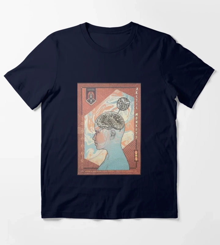 Monkeys Brain T-Shirt Navy